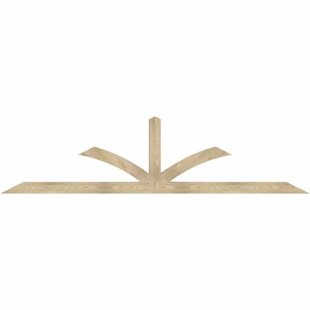 Ekena Millwork Richland Rough Sawn Timber Gable Bracket, Douglas Fir, 108"W x 27"H x 4"D x 4"F, 6/12 Pitch GBW108X27X0404RIC00RDF
